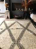 Vintage Moroccan BENI OUARAIN rug BO125 -296 x 169 cm / 9'7" x 5'5"
