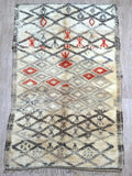 Vintage Moroccan BENI OUARAIN rug BO109 - 274 x 177 cm / 9' x 5'8"