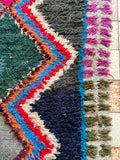 Vintage Moroccan BOUCHEROUITE rug BE459- 275x96 cm 9x3.1 FT
