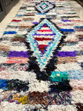 Vintage Moroccan BOUCHEROUITE rug BE456- 246x85 cm 8x2.8 FT