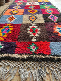Vintage Moroccan BOUCHEROUITE rug BE457- 226x90 cm 7.4x2.9 FT