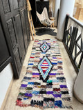 Vintage Moroccan BOUCHEROUITE rug BE456- 246x85 cm 8x2.8 FT