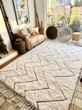 Moroccan BENI OUARAIN rug BO191 - 286 x 190 cm/ 9.4 x 6.2 FT