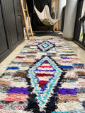 Vintage Moroccan BOUCHEROUITE rug BE456- 246x85 cm 8x2.8 FT