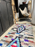 Vintage Moroccan BOUCHEROUITE rug BE456- 246x85 cm 8x2.8 FT