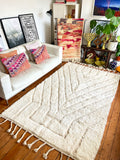 Moroccan BENI OUARAIN rug BO204 - 250 x 165 cm/ 8.2 x 5.4 FT