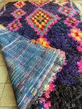 Vintage Moroccan BOUCHEROUITE rug BE460- 190x136 cm 6.2x4.4 FT