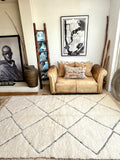 Moroccan BENI OUARAIN rug BO201 - 254 x 154 cm/ 8.3 x 5 FT