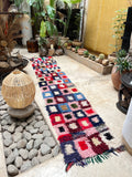 Vintage Moroccan BOUCHEROUITE rug BE471- 370 x67 cm 12x2.2 FT