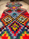 Vintage Moroccan BOUCHEROUITE rug BE462- 290x95 cm 9.5x2.8 FT