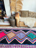 Vintage Moroccan BOUCHEROUITE rug BE459- 275x96 cm 9x3.1 FT