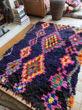 Vintage Moroccan BOUCHEROUITE rug BE460- 190x136 cm 6.2x4.4 FT