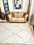 Moroccan BENI OUARAIN rug BO193 - 252 x 158 cm/ 8.2 x 5.2 FT