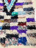 Vintage Moroccan BOUCHEROUITE rug BE456- 246x85 cm 8x2.8 FT