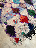 Vintage Moroccan BOUCHEROUITE rug BE453- 205x146 cm 6.7x4.7 FT