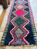 Vintage Moroccan BOUCHEROUITE rug BE459- 275x96 cm 9x3.1 FT