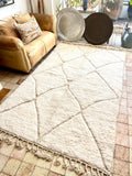 Moroccan BENI OUARAIN rug BO193 - 252 x 158 cm/ 8.2 x 5.2 FT