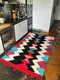 Vintage Moroccan BOUCHEROUITE rug BE430- 235 x 138 cm /7.7 x 4.5 FT