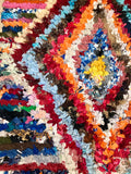 Vintage Moroccan BOUCHEROUITE rug BE437- 245 x 130 cm /8 x 4.3 FT
