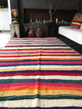 Vintage Moroccan berber KILIM blanket K19 - 370 x 160 cm /12 x 5.2 FT