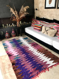 Vintage Moroccan BOUCHEROUITE rug BE448- 240 x 140 cm /7.9 x 4.6 FT