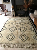 Vintage Moroccan BENI OUARAIN rug BO131 -275 x 200 cm/9' x 6'6"