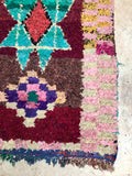 Vintage Moroccan BOUCHEROUITE rug BE421- 262 x 60 cm /8.6 x 2 FT