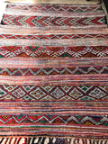 Vintage Moroccan berber KILIM rug K18 - 211 x 170 cm /7 x 5.6 FT