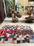Vintage Moroccan BOUCHEROUITE rug BE423- 210 x 145 cm /6.9 x 4.8 FT