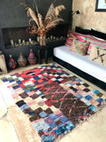 Vintage Moroccan BOUCHEROUITE rug BE423- 210 x 145 cm /6.9 x 4.8 FT