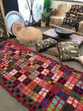 Vintage Moroccan BOUCHEROUITE rug BE429- 250 x 110 cm /8.2 x 3.6 FT