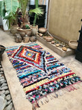 Vintage Moroccan BOUCHEROUITE rug BE437- 245 x 130 cm /8 x 4.3 FT