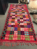 Vintage Moroccan BOUCHEROUITE rug BE429- 250 x 110 cm /8.2 x 3.6 FT