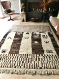 Vintage Moroccan Berber rug BO109 - 274 x 210 cm / 9 x 6.9 FT