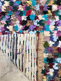 Vintage Moroccan BOUCHEROUITE rug BE441- 163 x 93 cm /5.3 x 3 FT