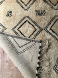 Vintage Moroccan BENI OUARAIN rug BO131 -275 x 200 cm/9' x 6'6"