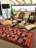 Vintage Moroccan BOUCHEROUITE rug BE429- 250 x 110 cm /8.2 x 3.6 FT