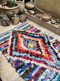 Vintage Moroccan BOUCHEROUITE rug BE437- 245 x 130 cm /8 x 4.3 FT