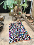 Vintage Moroccan BOUCHEROUITE rug BE441- 163 x 93 cm /5.3 x 3 FT