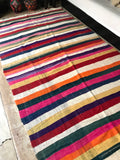 Vintage Moroccan berber KILIM blanket K19 - 370 x 160 cm /12 x 5.2 FT