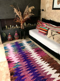Vintage Moroccan BOUCHEROUITE rug BE448- 240 x 140 cm /7.9 x 4.6 FT