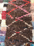 Vintage Moroccan BOUCHEROUITE rug BE423- 210 x 145 cm /6.9 x 4.8 FT