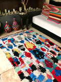 Vintage Moroccan BOUCHEROUITE rug BE313 - 235 x 136 cm / 7'7" x 4'5"