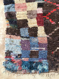 Vintage Moroccan BOUCHEROUITE rug BE423- 210 x 145 cm /6.9 x 4.8 FT