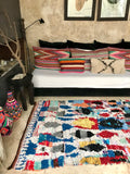 Vintage Moroccan BOUCHEROUITE rug BE313 - 235 x 136 cm / 7'7" x 4'5"