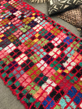 Vintage Moroccan BOUCHEROUITE rug BE429- 250 x 110 cm /8.2 x 3.6 FT