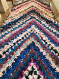 Vintage Moroccan BOUCHEROUITE rug BE432- 267 x 100 cm /8.7 x 3.3 FT