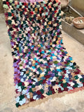 Vintage Moroccan BOUCHEROUITE rug BE441- 163 x 93 cm /5.3 x 3 FT