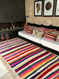 Vintage Moroccan berber KILIM blanket K19 - 370 x 160 cm /12 x 5.2 FT
