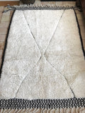 Moroccan BENI OUARAIN rug BO163 - 178 x 122 cm/ 5.8 x 4 FT